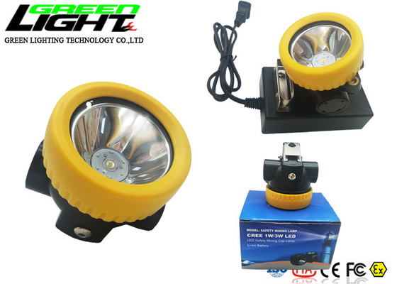 De warme Witte Draadloze Mijnwerker Cap Lamp van 5000LUX 2200mAh IP68