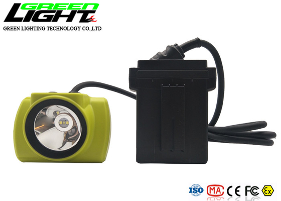 Waterdichte IP68-HOOFDmijnwerker Cap Lamp 13600mAh 25000lux met Koord