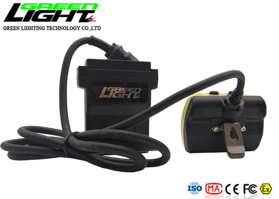 Waterdichte IP68-HOOFDmijnwerker Cap Lamp 13600mAh 25000lux met Koord