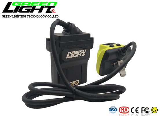 Waterdichte IP68-HOOFDmijnwerker Cap Lamp 13600mAh 25000lux met Koord