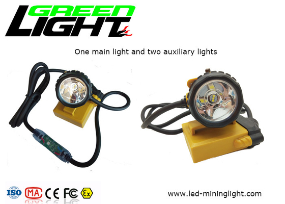 Kabel die de lichte Lamp van de Mijnwerkersglb van 25000lux 240lum 10.4Ah Geribde glc12-a opvlammen