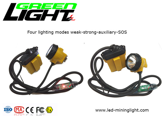 Kabel die de lichte Lamp van de Mijnwerkersglb van 25000lux 240lum 10.4Ah Geribde glc12-a opvlammen
