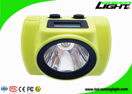 de Draadloze Mijnbouwkoplamp 232lum van 18000lux 6.8Ah met OLED-het Scherm