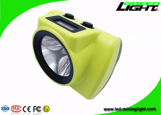 de Draadloze Mijnbouwkoplamp 232lum van 18000lux 6.8Ah met OLED-het Scherm