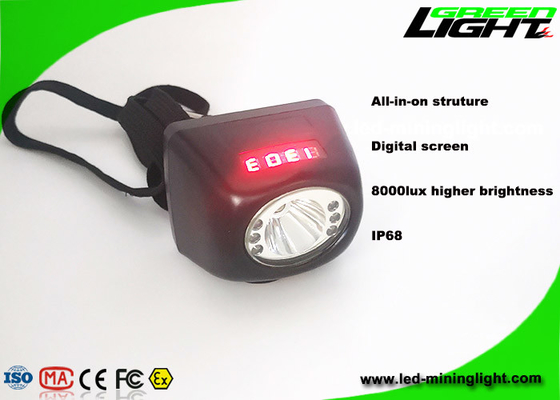 van de Hoofd mijnwerkersled headlamp 5.7Ah van 1.7W 8000lux Ondergrondse Mijnwerkerslicht