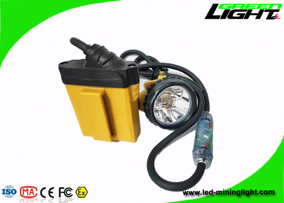 25000Lux 10.4Ah Knipperende Mijnkap Lamp 348lum Verstelbare Headclip Met Achter Waarschuwingslichten