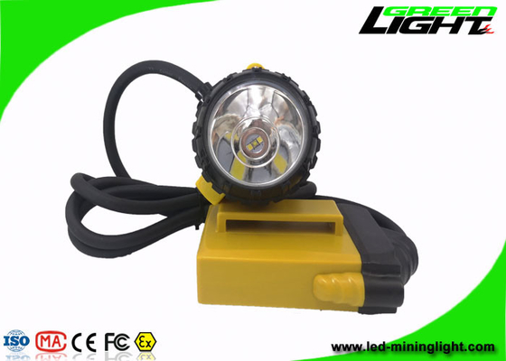 25000Lux 10.4Ah Oplaadbare LED Mijnbouwlamp 800mA Waterdichte IP68 ABS PC Gesnoerde Mijnwerkerskoplamp