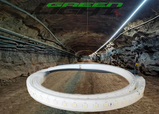 SMD5050 30W LED Flexibele Strip Lights IP68 Waterdichte DC24V 2160lum/M ATEX Voor Tunnel Ondergrondse Mijnbouw Outdoor