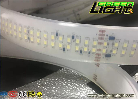 AC110V 35W LED flexibele stripverlichting SMD2835 280LEDs dubbele rij waterdichte ledstrip voor tunnel ondergrondse mijn buiten