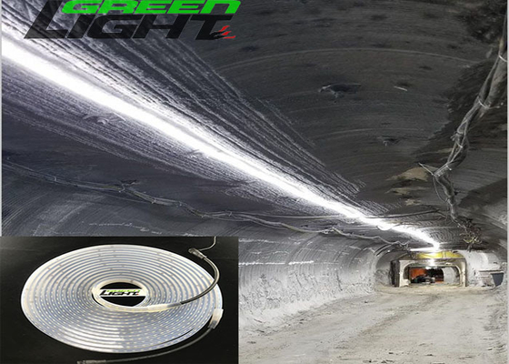 De veelkleurige Hoge Helderheid leidde de Strooklichten Waterdicht 36Volt SMD5050 Koel Wit voor Mijnbouwtunnel Openlucht