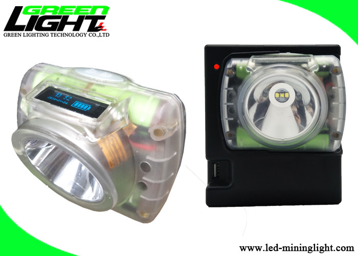 15000lux lichtgewicht Draagbare HOOFDmijnwerker Cap Lamp 6.8Ah Navulbaar Li Ion Battery