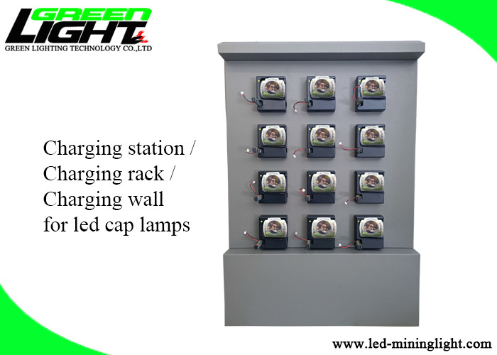Veiligheid Duurzame Cap Lamp Wall Charger Station 4.2V 2A 50Hz Dubbelzijdig / Enkele bediening