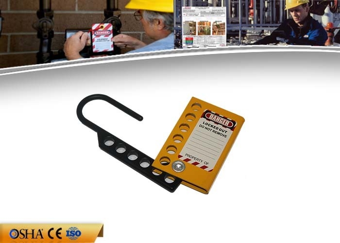 de Sluiting Dikke 5 Mm van 50 * 116 Mm-de Grendel6pcs Hangsloten van Tagout van de Aluminiumuitsluiting