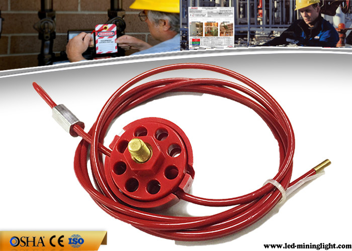 Veiligheidsslot uit met Hangslotenabs Rode Wieltype Kabeluitsluiting 2/5/10m Cable