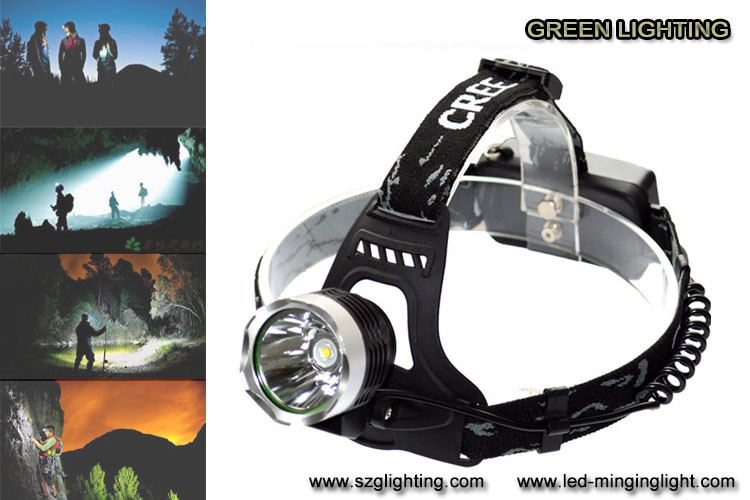 500 meters snakken de waterdichte navulbare geleide koplamp van de verlichtingsafstand IP65 met 189g lichtgewicht