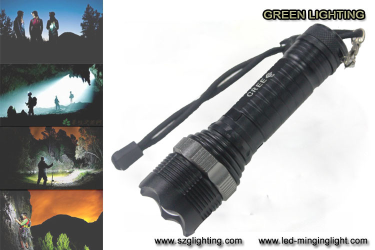 Gl-F002 XML-T6 Navulbare Geleide Toorts, 10W 1200 Lumen Cree Led Flashlight