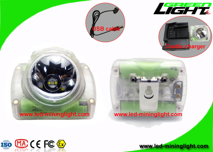 Harde Materiële Draadloze de Mijnbouwlichten 13000 Lux High Power Helmet Lamp 1.78W van PC