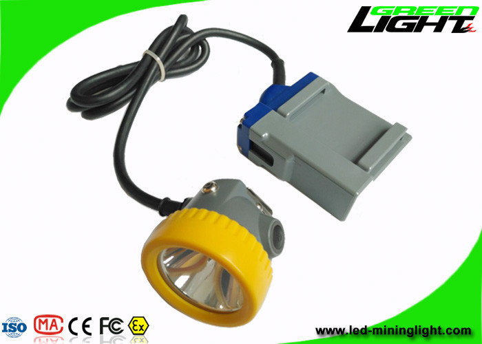van de de Mijnbouw de Lichte 15000lux Hoge Straal van Li-Ionenbatterijkabels van 6.6Ah Geribde Vuurvaste Lamp