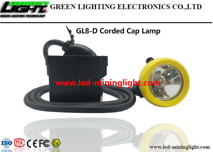 Van lichtgewicht de Lamp10000lux 7.8Ah Lithium Ion With Silicon Button Cap HOOFDmijnwerkersglb