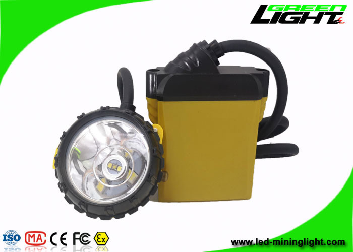 25000Lux 10.4Ah Oplaadbare LED Mijnbouwlamp 800mA Waterdichte IP68 ABS PC Gesnoerde Mijnwerkerskoplamp